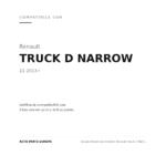 Fanale Posteriore Sinistro Renault Truck D Narrow 2013+ compatibilità veicoli (Renault TRUCK D NARROW (2013+))