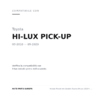 Fanale Posteriore Sinistro Toyota Hi-Lux 2020+ – Senza Retronebbia compatibilità veicoli (Toyota HI-LUX PICK-UP (2016-2020))