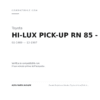 Fanale Posteriore Sinistro Toyota Hi-Lux(Pick-Up)-Vw Taro compatibilità veicoli (Toyota HI-LUX PICK-UP RN 85 - YN 100 2WD - 4WD (1989-1997))