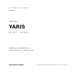 Fanale Posteriore Sinistro Toyota Yaris 2017-2019 compatibilità veicoli (Toyota YARIS (2017-2020))