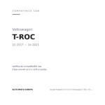 Fanale Posteriore Sinistro Volkswagen T-Roc 2017+ – Fondo Fume' compatibilità veicoli (Volkswagen T-ROC (2017-2021))