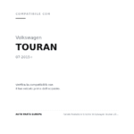 Fanale Posteriore Sinistro Volkswagen Touran 2015+ – Esterno compatibilità veicoli (Volkswagen TOURAN (2015+))