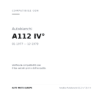 Rückleuchten Autobianchi A112 Iv? 1977+ compatibilità veicoli (Autobianchi A112 IV° (1977-1979))