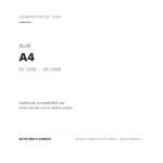 Fanalino Destro Audi A4 1995+ – Bianco Modello Bosh compatibilità veicoli (Audi A4 (1995-1999))