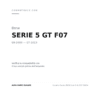 Fanalino Destro BMW Serie 5 Gt F07 2009+ compatibilità veicoli (Bmw SERIE 5 GT F07 (2009-2013))