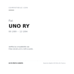 Fanalino Destro FIAT Uno Ry Arancio compatibilità veicoli (Fiat UNO RY (1989-1994))