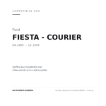 Fanalino Destro Ford Fiesta 1989+ – Arancio compatibilità veicoli (Ford FIESTA - COURIER (1989-1995))