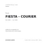 Fanalino Destro Ford Fiesta 1989+ – Bianco compatibilità veicoli (Ford FIESTA - COURIER (1989-1995))