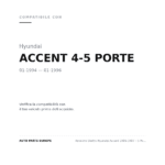 Rückleuchten Rechts Hyundai Accent 1996-1997 – 5 Türen Weiß compatibilità veicoli (Hyundai ACCENT 4-5 PORTE (1994-1996))