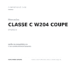 Fanalino Destro Mercedes Classe C W204 Coupe' Amg 2011+ compatibilità veicoli (Mercedes CLASSE C W204 COUPE (2011+))