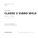 Fanalino Destro Mercedes Vito 1998+ – - Classe V Viano W414 96 Bianco compatibilità veicoli (Mercedes CLASSE V VIANO W414 (1996-2003) · Mercedes VITO (1995-2003))