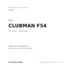Fanalino Destro Mini Clubman F54 2015+ compatibilità veicoli (Mini CLUBMAN F54 (2015-2018))