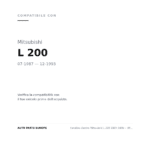 Fanalino Destro Mitsubishi L 200 1987-1995 – (Modelloparaurti) Arancio compatibilità veicoli (Mitsubishi L 200 (1987-1993))
