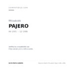 Fanalino Destro Mitsubishi Pajero 1991-1996 compatibilità veicoli (Mitsubishi PAJERO (1991-1996))