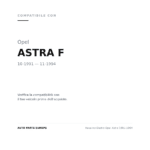 Rückleuchten Rechts Opel Astra 1991-1994 compatibilità veicoli (Opel ASTRA F (1991-1994))
