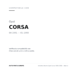 Fanalino Destro Opel Corsa 1991-1992 – Bianco compatibilità veicoli (Opel CORSA (1991-1993))