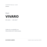 Rückleuchten Rechts Opel Vivaro 2001+ compatibilità veicoli (Opel VIVARO (2001-2007))