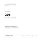 Seitenblinker Rechts Peugeot 205 1992+ – Weiß compatibilità veicoli (Peugeot 205 (1985-1999))