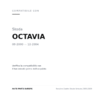 Fanalino Destro Skoda Octavia 2000-2008 compatibilità veicoli (Skoda OCTAVIA (2000-2004))