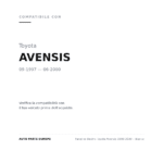 Fanalino Destro Toyota Avensis 1998-2000 – Bianco compatibilità veicoli (Toyota AVENSIS (1997-2000))