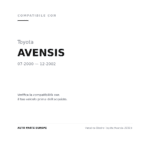Fanalino Destro Toyota Avensis 2001+ compatibilità veicoli (Toyota AVENSIS (2000-2002))