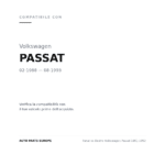 Fanalino Destro Volkswagen Passat 1991-1992 compatibilità veicoli (Volkswagen PASSAT (1988-1993))