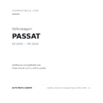 Fanalino Destro Volkswagen Passat 2005-2009 – Bianco compatibilità veicoli (Volkswagen PASSAT (2005-2010))