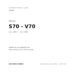 Fanalino Destro Volvo 1996+ – S70/V70 SP compatibilità veicoli (Volvo S70 - V70 (1996-1999))