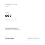 Fanalino Destro Volvo 960 Bianco compatibilità veicoli (Volvo 960 (1996-1997))