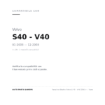 Fanalino Destro Volvo S 40 - V40 2001+ – Nera compatibilità veicoli (Volvo S40 - V40 (2003-2003) · Volvo S40 - V40 (2000-2002))