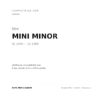 Fanalino Mini I? 1959+ – Version 3 compatibilità veicoli (Mini MINI MINOR (1959-1989))