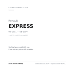 Fanalino Renault 2019+ – Expressenza R I/R 9/R 11 Dx=Sx Arancio compatibilità veicoli (Renault EXPRESS (1991-1994) · Renault EXPRESS (1994-1997))