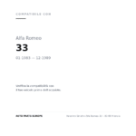 Blinkleuchte Links Alfa Romeo 33 – 83-89 Orange compatibilità veicoli (Alfa Romeo 33 (1983-1989))