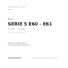Fanalino Sinistro BMW Serie 5 2003+ – Modello E60 Bianco compatibilità veicoli (Bmw SERIE 5 E60 - E61 (2003-2007) · Bmw SERIE 5 E60 - E61 RY (2007-2009))