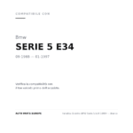 Fanalino Sinistro BMW Serie 5 E34 1988+ – Bianco compatibilità veicoli (Bmw SERIE 5 E34 (1988-1997))