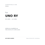Fanalino Sinistro FIAT Uno Ry Bianco compatibilità veicoli (Fiat UNO RY (1989-1994))
