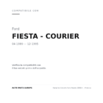 Fanalino Sinistro Ford Fiesta 1989+ – Arancio compatibilità veicoli (Ford FIESTA - COURIER (1989-1995))