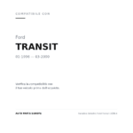 Fanalino Sinistro Ford Transit 1996+ compatibilità veicoli (Ford TRANSIT (1996-2000))