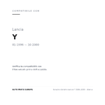 Fanalino Sinistro Lancia Y 1996-2000 – Bianco compatibilità veicoli (Lancia Y (1996-2000))