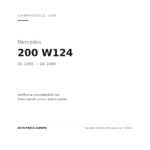 Rückleuchten Links Mercedes 124 1985+ compatibilità veicoli (Mercedes 200 W124 (1985-1989))
