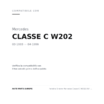 Fanalino Sinistro Mercedes Classe C (W202) 93' – Arancio compatibilità veicoli (Mercedes CLASSE C W202 (1993-1996))