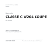 Fanalino Sinistro Mercedes Classe C W204 Coupe' Amg 2011+ compatibilità veicoli (Mercedes CLASSE C W204 COUPE (2011+))