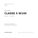Fanalino Sinistro Mercedes Classe S 92' – W140 Arancio compatibilità veicoli (Mercedes CLASSE S W140 (1993-1995))