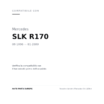 Fanalino Sinistro Mercedes Slk 1996+ compatibilità veicoli (Mercedes SLK R170 (1996-2000))