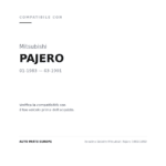 Fanalino Sinistro Mitsubishi Pajero 1983-1990 compatibilità veicoli (Mitsubishi PAJERO (1983-1991))