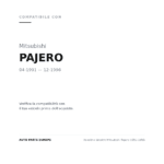 Fanalino Sinistro Mitsubishi Pajero 1991-1996 compatibilità veicoli (Mitsubishi PAJERO (1991-1996))