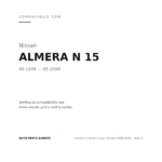 Seitenblinker Links Nissan Almera 1998-2000 – Weiß compatibilità veicoli (Nissan ALMERA N 15 (1998-2000))