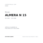 Fanalino Sinistro Nissan Almera 95' – Bianco compatibilità veicoli (Nissan ALMERA N 15 (1995-1998))