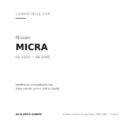 Fanalino Sinistro Nissan Micra 2003-2004 – Arancio compatibilità veicoli (Nissan MICRA (2003-2005))
