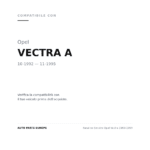 Fanalino Sinistro Opel Vectra 1993-1994 compatibilità veicoli (Opel VECTRA A (1992-1995))